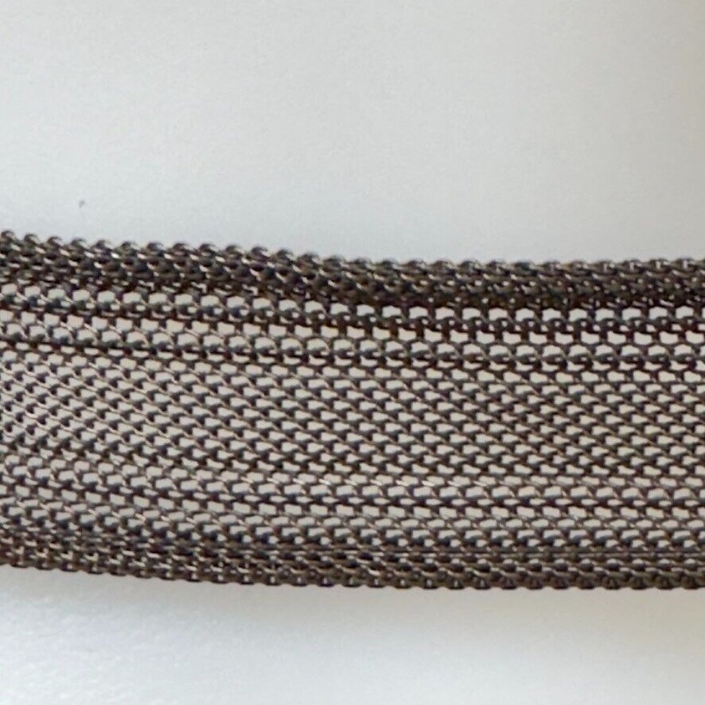 LIMITED Vintage Brown Brushed Metal Mesh Adjustable Belt Women's Size Large - Picture 5 of 7